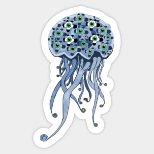 Blue Jellyfish Sticker